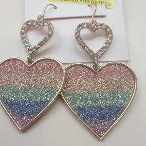 Betsey Johnson New Rainbow Earrings